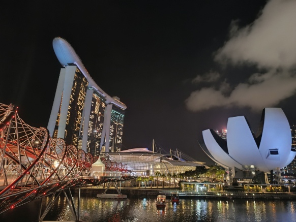 Marina Bay Singapur de noche