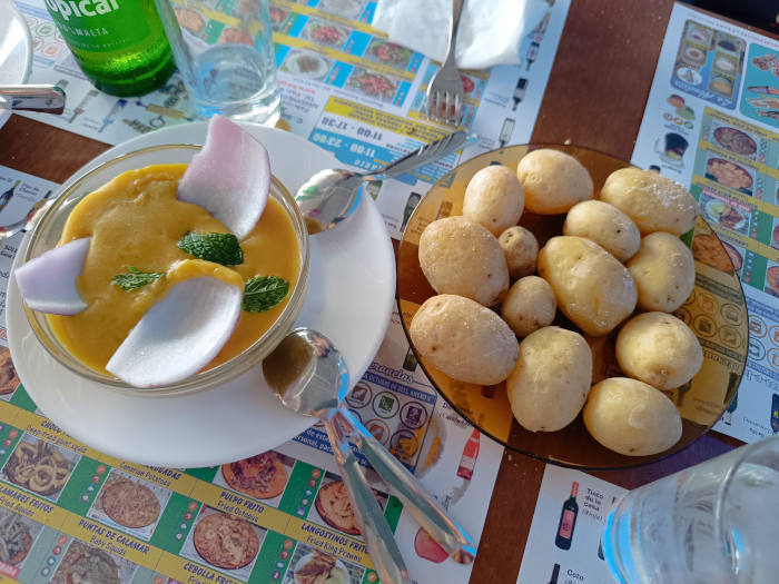 Gofio con papas